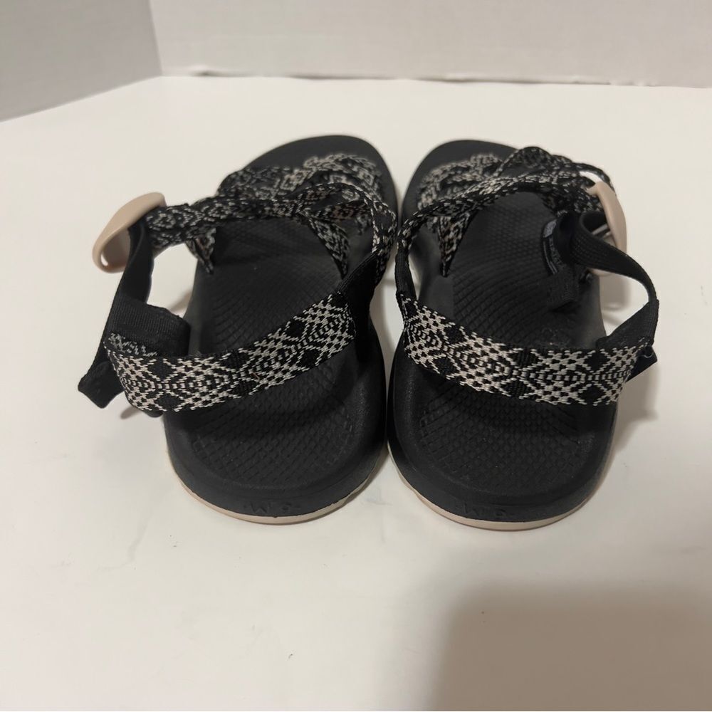 Chaco Womens Z Cloud Black White Adjustable Strap Cushioned Hiking Sandal Size 9 - Picture 5 of 9